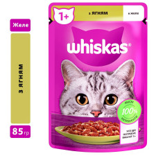 Корм Whiskas Ягня в желе для дорослих котів 85г mini slide 1
