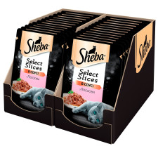 Корм Sheba Відбірні шматочки з лососем у соусі для дорослих кішок 85г mini slide 8