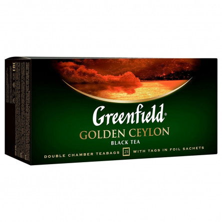 Чай черный Greenfield Golden Ceylon 25шт 2г slide 3