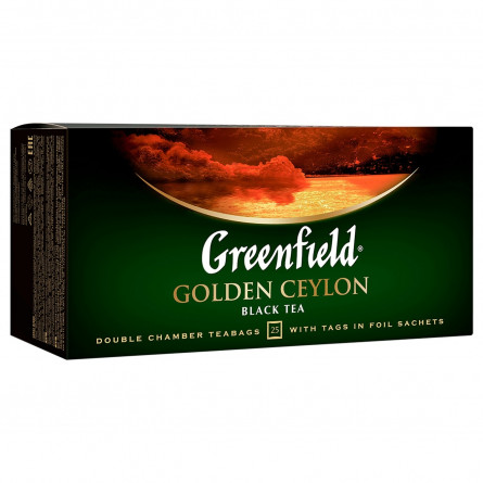 Чай черный Greenfield Golden Ceylon 25шт 2г slide 5