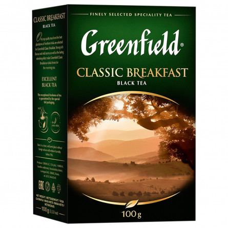 Чай черный Greenfield Classic Breakfast крупнолистовой 100г slide 4