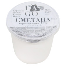 Сметана Lago термостатна 15% 350г mini slide 1