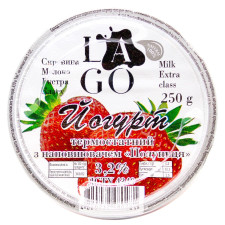 Йогурт Lago Клубника термостатный 3,2% 250г mini slide 2
