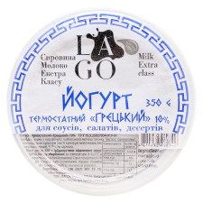 Йогурт Lago Грецький 10% 350г mini slide 2
