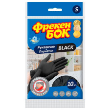 Рукавички Фрекен Бок Black латексні S 10шт mini slide 2