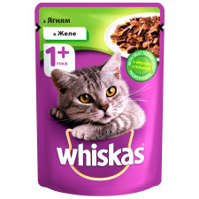 Корм Whiskas с ягненком в желе для взрослых котов 100г mini slide 1