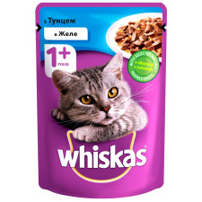 Корм Whiskas с тунцом в желе для взрослых котов 100г mini slide 1