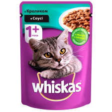 Корм Whiskas Кролик в соусе для взрослых котов 100г mini slide 1