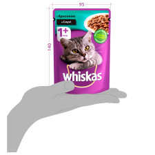 Корм Whiskas Кролик в соусе для взрослых котов 100г mini slide 2