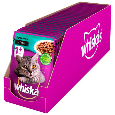 Корм Whiskas Кролик в соусе для взрослых котов 100г slide 6