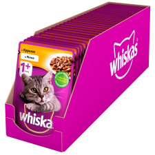 Корм Whiskas с курицей в желе для взрослых кошек 100г mini slide 2