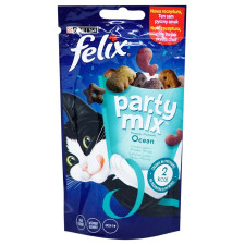 Ласощі Felix Party Miх Океанічний мікс для котів 60г mini slide 3