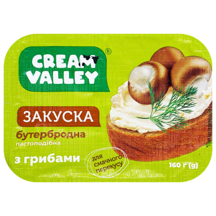 Закуска бутербродная Cream Valley пастообразная с грибами 160г slide 2