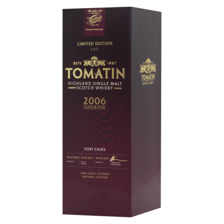Віскі Tomatin Distillery Tomatin Port Casks 15YO (gift box) 0.7 л slide 2