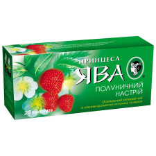 Чай зелений Принцеса Ява Полуничний настрій в пакетиках 1,5г х 25шт mini slide 3