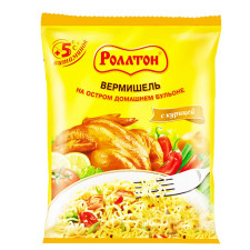 Вермішель Роллтон на гострому домашньому бульйоні з куркою 60г mini slide 1