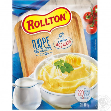 Пюре картопляне Роллтон зі смаком курки 40г slide 1