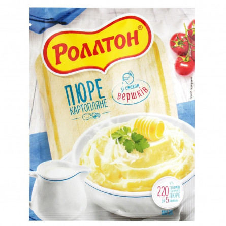Пюре картопляне Роллтон зі смаком вершків 40г slide 2