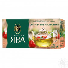 Чай зелений Принцеса Ява Полуничний настрій в пакетиках 1,5г х 25шт mini slide 1