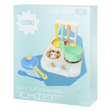 Набір дитячого посуду Elfiki Шеф кухар mini slide 1