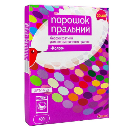 Пральний порошок Auchan Color безфосфатний автомат 400г slide 1