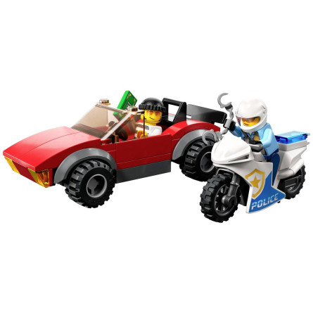 Конструктор Lego City Переслідування автомобіля на поліцейському мотоциклі 60392 slide 2