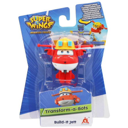 Фігурка-транспорт Super Wings Transform-a-Bots Будівельник Джетт slide 1