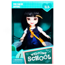 Лялька Welcome School з аксесуарами 12*18*6см mini slide 2