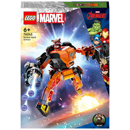 Конструктор Lego Marvel Робоброня Енота Ракеты 76243 slide 1