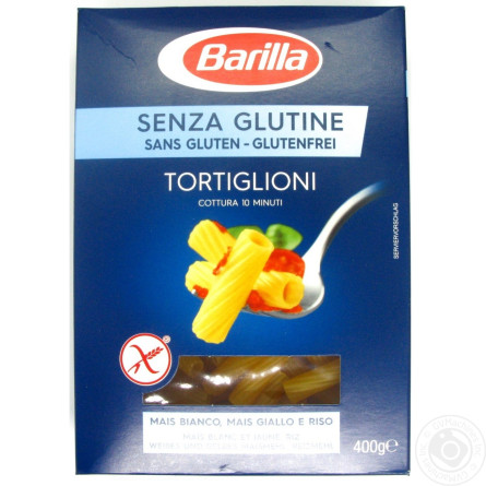 Макаронні вироби Barilla Tortiglioni без глютену 400г slide 1