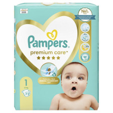 Підгузки Pampers Premium Care розмір 1 2-5кг 72шт mini slide 2