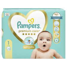 Підгузки Pampers Premium Care розмір 1 2-5кг 72шт mini slide 3
