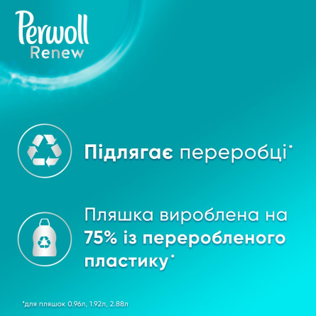 Засіб для прання Perwoll Renew Догляд та освіжаючий ефект 960мл slide 3