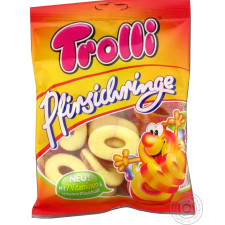 Цукерки Trolli Персикові кільця фруктові жувальні 200г mini slide 1