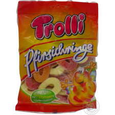 Цукерки Trolli Персикові кільця фруктові жувальні 200г mini slide 3