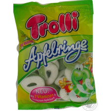 Цукерки Trolli Яблучні кільця фруктові жувальні 200г mini slide 3