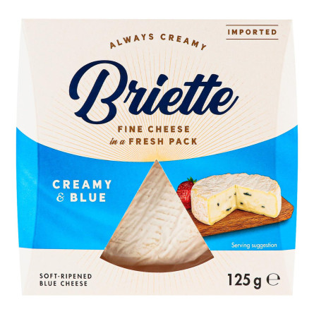 Сир Briette Creamy & Blue 60% 125г slide 3