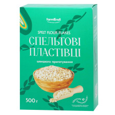 Пластівці Спельтові швидкого приготування FARMROLL 500 г mini slide 1