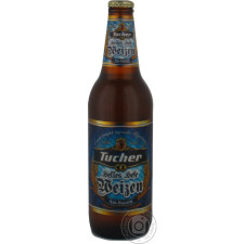 Пиво Тухер светлое нефильтрованное пастеризованное стеклянная бутылка 5.2%об. 500мл Германия mini slide 1