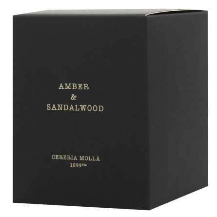 Арома свічка Cereria Molla Premium 230 gr. Amber & Sandalwood 1 шт slide 1