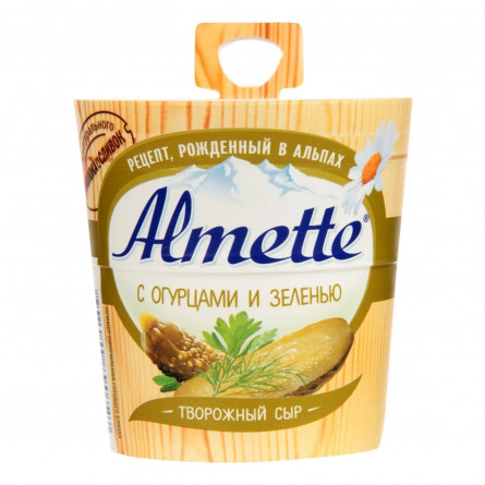 Крем-сир творожний Hochland Almeta з огірками та травами 60% 150г slide 1