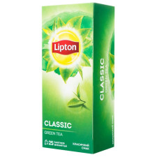 Чай зелений Lipton Classic 25шт*1,7г mini slide 1