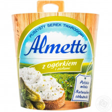 Крем-сир творожний Hochland Almeta з огірками та травами 60% 150г mini slide 3