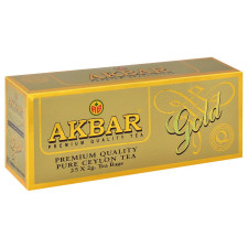 Чай Akbar Gold Цейлонський чорний 25шт*2г mini slide 6