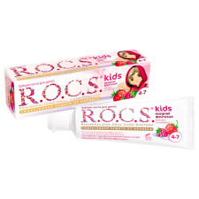 Зубна паста R.O.C.S. для дітей малина та полуниця 45г mini slide 3