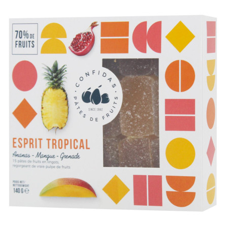 Мармелад Confidas Esprit Tropical фруктовий 140г slide 1