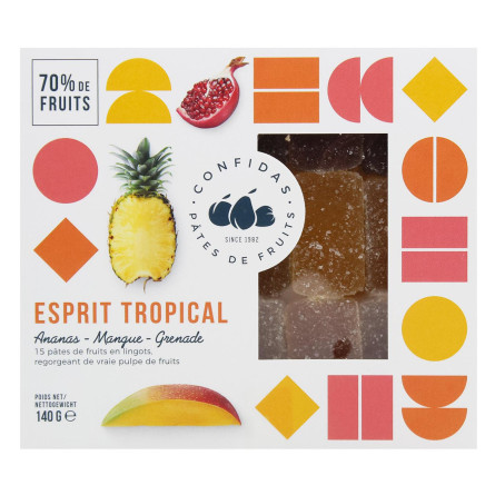 Мармелад Confidas Esprit Tropical фруктовый 140г slide 3
