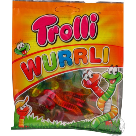 Цукерки Trolli Wurrli фруктові жувальні 100г slide 3