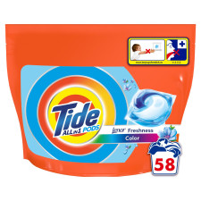Капсули для прання Tide All-in-1 Lenor Color 58шт mini slide 2