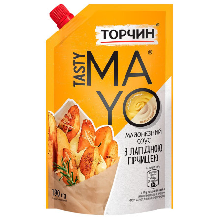Майонезний соус ТОРЧИН® Tasty Mayo з гірчицею 190г slide 1